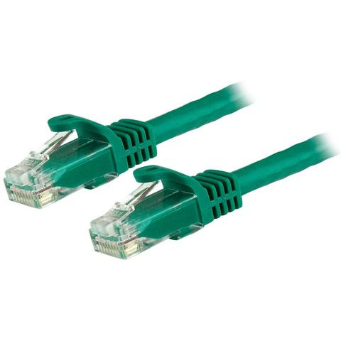 StarTech CAT6 Ethernet Cable 7.5m Green 650MHz 100W Snagless Patch Cord