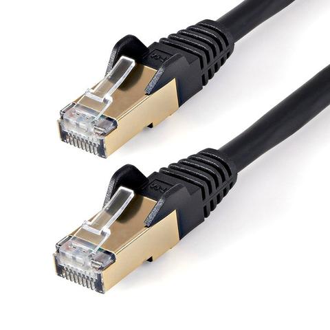 StarTech 7.5m CAT6a Shielded Snagless Ethernet Cable - Black