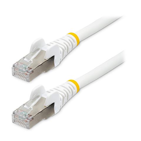 StarTech CAT6a Ethernet Cable 7.5m White 500MHz Snagless Patch Cord