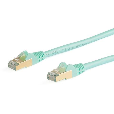 StarTech 7m CAT6a Shielded Snagless Ethernet Cable - Aqua