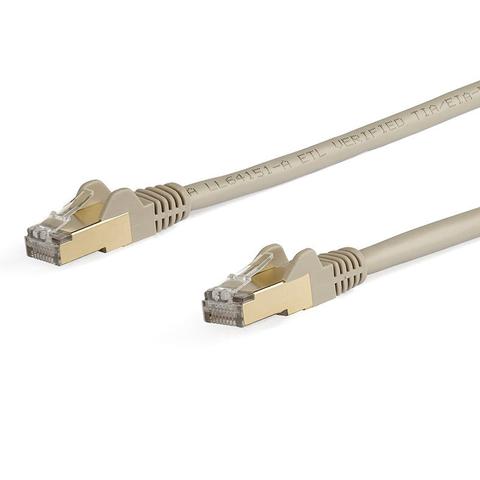 StarTech 7 m CAT6a Ethernet Cable - 10GbE STP Snagless 100W PoE Grey