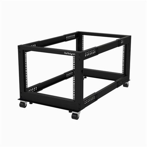StarTech.com 19" 8U Open Frame Server Rack Mobile Adjustable Depth 56-102cm