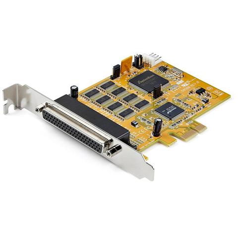 StarTech 8-Port PCI Express RS232 Serial Adapter Card - PCIe - 15kV ESD