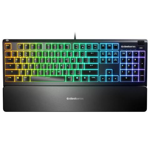 SteelSeries Apex 3 RGB Gaming Keyboard - SteelSeries Whisper-Quiet Switches