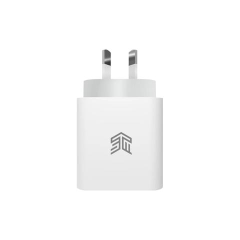 STM 20W Power Adapter with USB-C Port - White