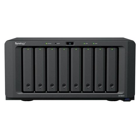 Synology DiskStation DS1825+ 8-Bay Diskless NAS Ryzen V1500B CPU 8GB RAM