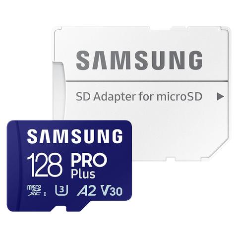 Samsung 128GB Micro SDXC Pro Plus Memory Card with Adaptor - 180MB/s