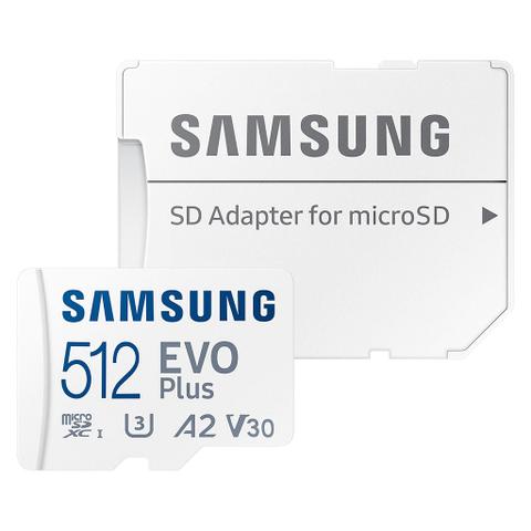 Samsung 512GB Micro SDXC EVO Plus Gen2 Memory Card