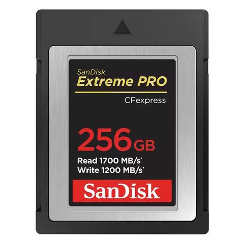 SanDisk Extreme Pro CFexpress Card Type B 256GB 1700MB/s r 1200MB/S W