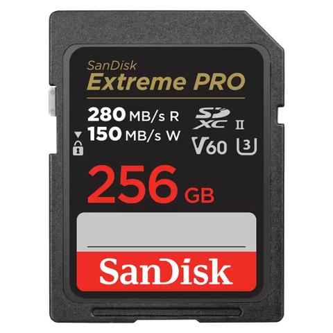 SanDisk Extreme Pro SDXC 256GB 280/150MB/s V60 Memory Card