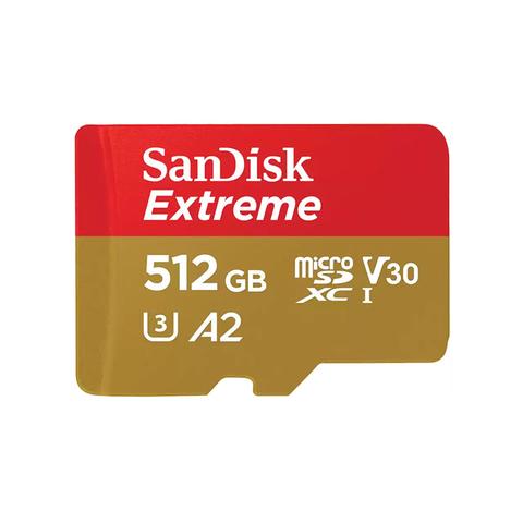 SanDisk 512GB Extreme MicroSDXC UHS-I Memory Card - 190MB/s