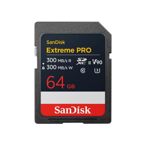 SanDisk Extreme Pro SDXC 64GB 300/300MB/s Memory Card
