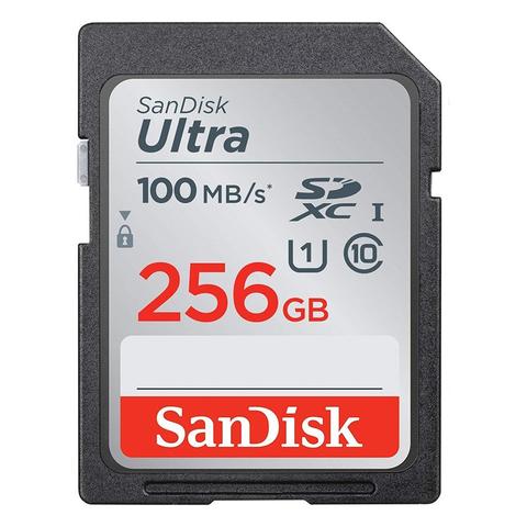 SanDisk Ultra 256GB SDXC Class 10 U1 Memory Card - 100MB/s