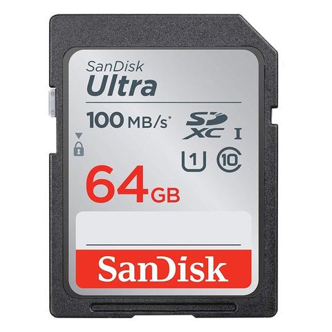 SanDisk Ultra 64GB SDXC Class 10 U1 Memory Card - 100MB/s