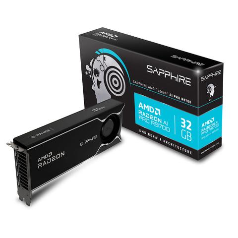 Sapphire AMD Radeon AI Pro R9700 Blower 32GB GDDR6 Video Card