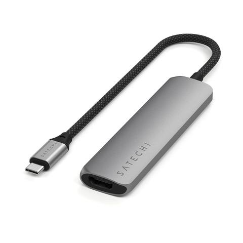Satechi 4-in-1 USB-C Slim Multiport Adapter (Space Grey)
