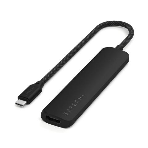 Satechi 6-in-1 USB-C Slim Multiport Adapter (Black)