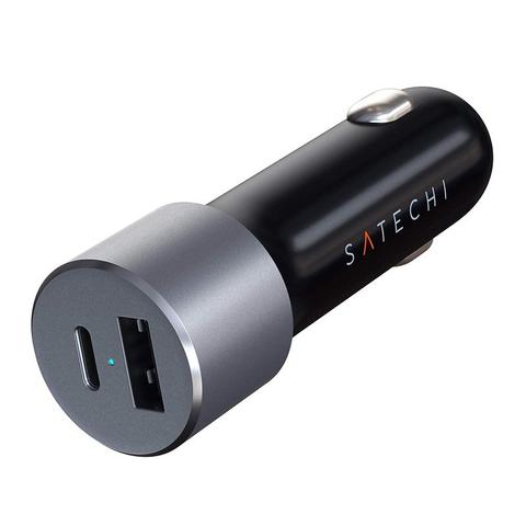Satechi 72W USB-C PD Space Grey Car Charger - ST-TCPDCCM