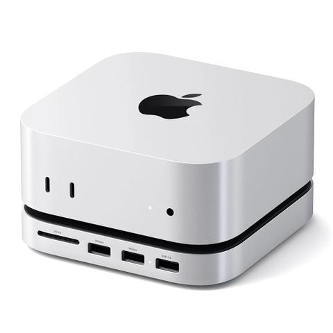 Satechi Mac Mini M4 Stand & Hub with SSD Enclosure (Silver)