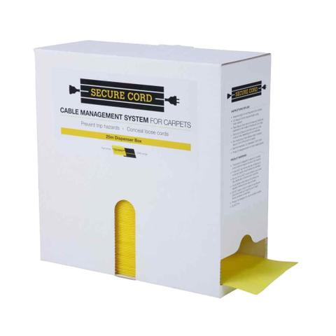 Secure Cord for Carpets - 25m - Yellow
