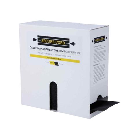 Secure Cord for Carpets - 25m - Black
