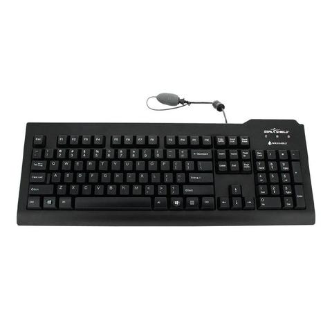 Seal Shield Medical Grade Waterproof Keyboard - Black