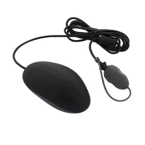Seal Shield Silicone Waterproof Optical Mouse - Black