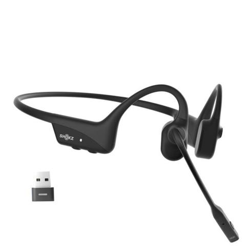 SHOKZ OpenComm 2 UC Stereo Bone Conduction Bluetooth Headset (USB-A Adapter) - 2025 Upgrade