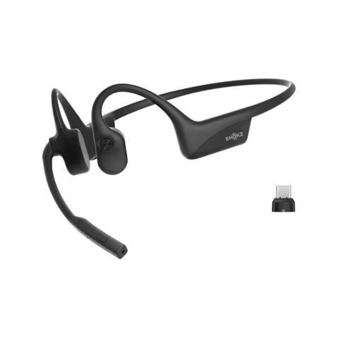 SHOKZ OpenComm 2 UC Stereo Bone Conduction Bluetooth Headset (USB-C Adapter) - 2025 Upgrade