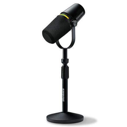 Shure MV7+ USB/XLR Dynamic Podcast Microphone With Stand - Black