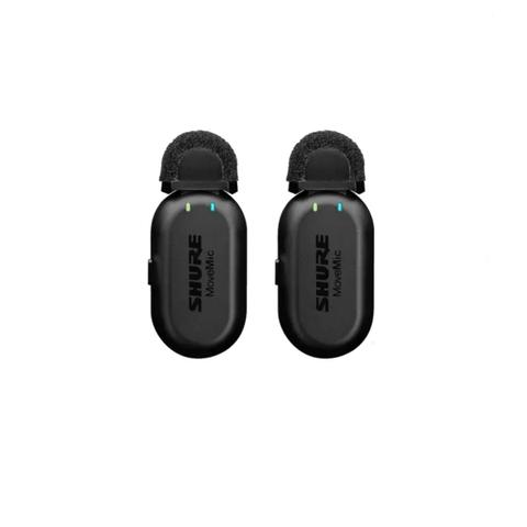 Shure MoveMic Two - Two-Channel Wireless Lavalier Microphone w/ Charging Case