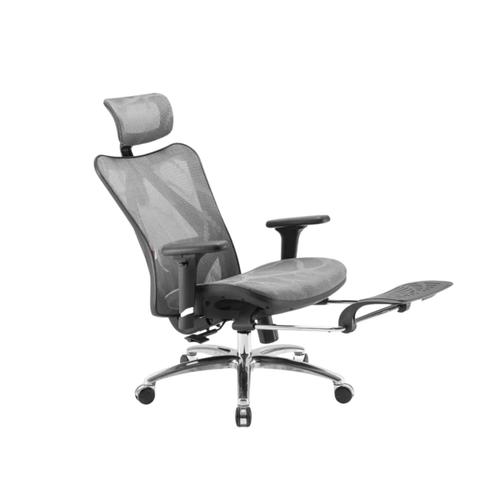 Sihoo M57 Ergonomic Office Chair with Footrest - Grey Mesh