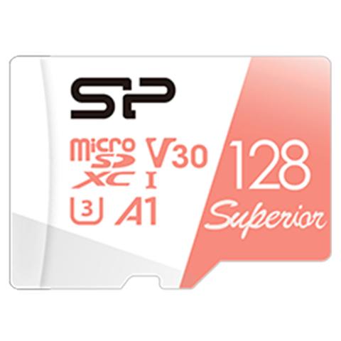 Silicon Power 128GB Superior A1 Series microSDXC UHS-I U3 V30 Memory Card - 100MB/s