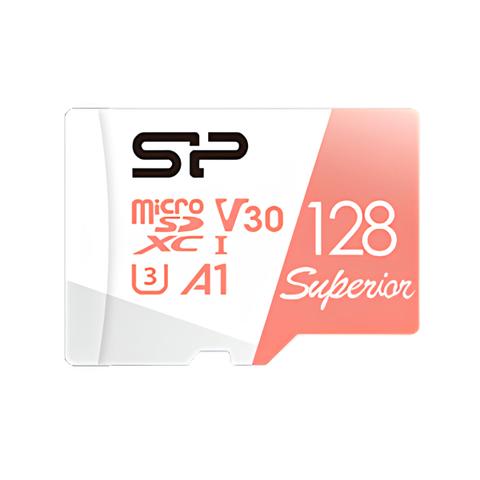Silicon Power 128GB Superior A1 Series microSDXC UHS-I U3 V30 Memory Card - 100MB/s