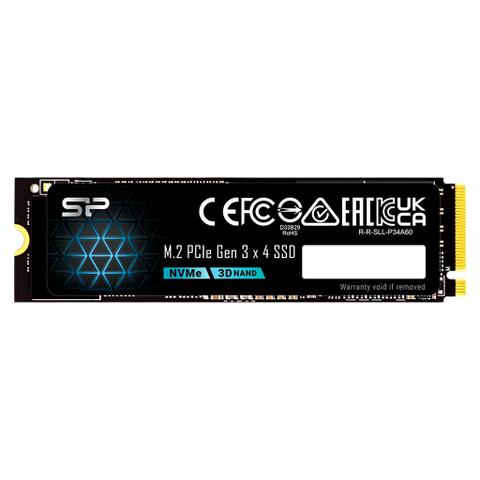 Silicon Power P34A60 512GB PCIe 3.0 NVMe M.2 SSD - SZ512GBP34A60M28AU