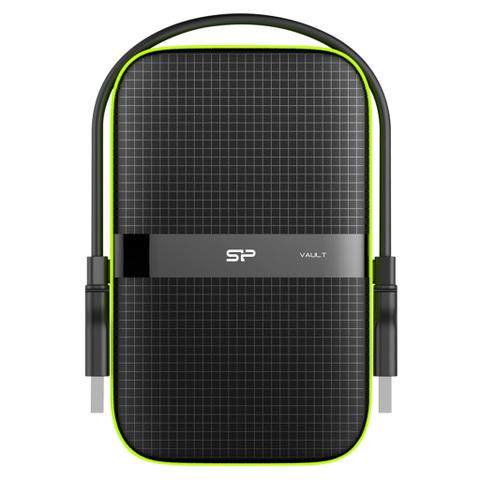 Silicon Power Vault A60 5TB 2.5" USB 3.0 Rugged Portable Hard Drive - Black
