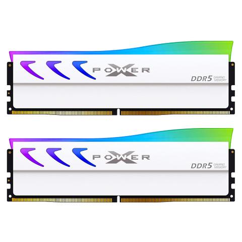 Silicon Power XPOWER Storm RGB 32GB (2x 16GB) DDR5 6000MHz CL36 Desktop Memory - White