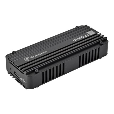 SilverStone MS12B-40G SuperSpeed 40Gbps+ USB-C NVMe M.2 SSD Enclosure