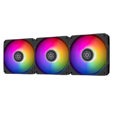 SilverStone Air Nexus 120 ARGB 120mm Black Fans - 3 Pack