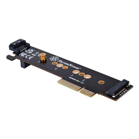 SilverStone ECM28 NVMe (M Key) & SATA (B Key) M.2 SSD to PCI-E x4 Adapter Card