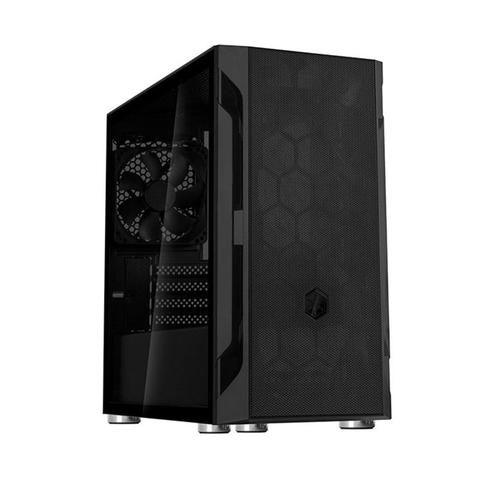 SilverStone FARA H1M Tempered Glass Micro-ATX Case - Black