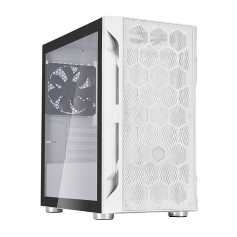 SilverStone FARA H1M Tempered Glass Micro-ATX Case - White