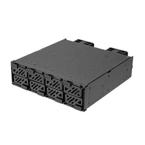 SilverStone FSM08B-MS Single 5.25" Drive Bay to 8x PCIe NVMe M.2 SSD Hot Swap Enclosure
