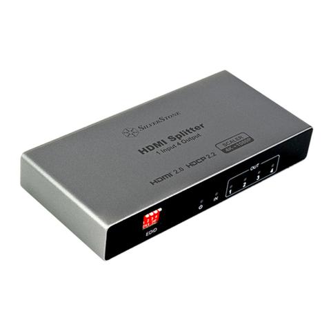 SilverStone HS14 HDMI 2.0 Splitter 1 In 4 Out HDCP 2.2 4K 60Hz HDR10