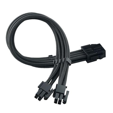 SilverStone PP07E-EPS8B 8-Pin EPS Sleeved Power Cable Extension - Black