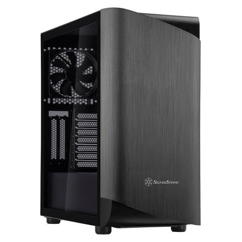 SilverStone Seta A1 Tempered Glass Mid-Tower ATX Case - Titanium