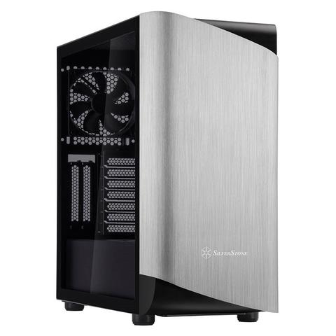 SilverStone Seta A1 Tempered Glass Mid-Tower ATX Case - Silver