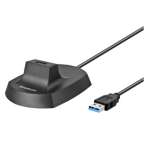 Simplecom 1.0m USB 3.0 Type-A Extension Cable with Cradle Stand