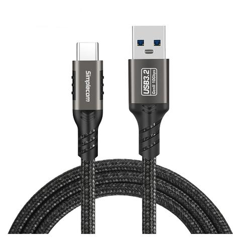 Simplecom 1m USB-A to USB-C 3.2 Gen 2 Charging Cable