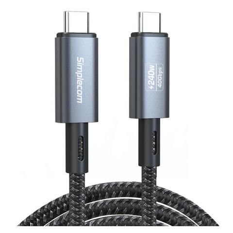 Simplecom CA612 1.2m 8K 60Hz USB-C to USB-C Cable with 240W PD